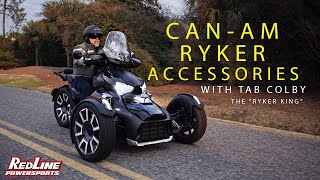 CANAM RYKER ACCESSORIES AND LUGGAGE OPTIONS [upl. by Joub]