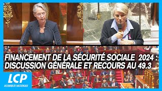 Financement de la Sécurité sociale pour 2024  discussion générale et recours au 493  24102023 [upl. by Eeima823]