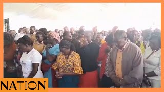 Emotional Endarasha school parents attend prayers for victims of school fire in Nyeri [upl. by Eelana]