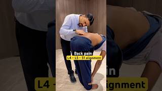 Back pain  sciatica pain  L4  L5  S1 alignment by dr harish grover ytshort feed [upl. by Maletta243]