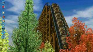 Grizzly  Intamin Wooden Coaster RCT3 [upl. by Tivad]