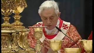 Pater Noster cantato da Benedetto XVI [upl. by Lole]