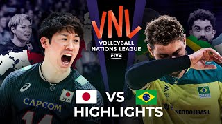 HISTORICAL MATCH  JAPAN vs BRAZIL  Mens VNL 2023 [upl. by Laurent964]