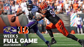 GAME OF THE WEEK Baltimore Ravens vs Cincinnati Bengals FULL GAME  NFL 2024 Season Week 5 [upl. by Annibo]