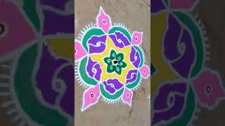 rangoli Designs bangalore रंगोली made by girls [upl. by Letsyrk968]