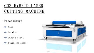 LM1325 Co2 Hybrid Laser Cutting Machine for Metal and Nonmetal [upl. by Jamima611]