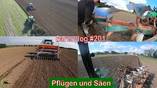 Farmvlog 201 Triticale und Wintergerste säen  Scharkörper ausgehangen am Pflug [upl. by Keelin]