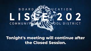 Lisle District 202 Board of Education Meeting  November 25 2024 [upl. by Ikram]