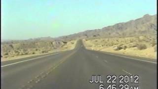 Laughlin NV to Needles CA Time Lapse Drive 2012 [upl. by Enelloc]