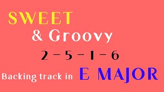 Groovy Funk Sweet Backing track 2516 in E Major  HW backing track [upl. by Erb]