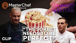 quotThe Sorbet Needs To Be Perfectquot  MasterChef Australia Dessert Masters  MasterChef World [upl. by Nhguahs700]