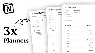 Notion Planners Template Tour FREE Download [upl. by Greer]