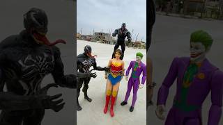 Spider Man saves Wonder Woman from Venom  Marvel Toys [upl. by Ssecnirp]