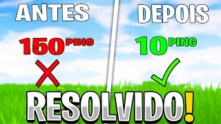 PROBLEMA DE PING E PACKET LOSS ALTO NO FORTNITE  RESOLVIDO 2021 [upl. by Varin17]