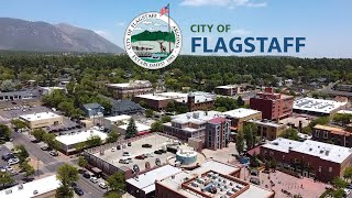 Aerial View of Flagstaff Arizona [upl. by Droc]