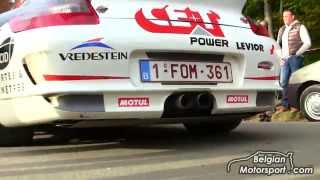 extremely loud Porsche 997 GT3 rallycar  Condroz rally 2014 extended video [upl. by Clarence312]