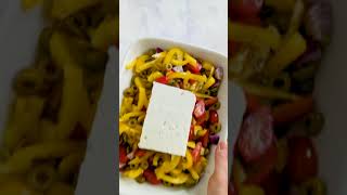 Greek Feta Pasta  High Protein Rezept [upl. by Mason]