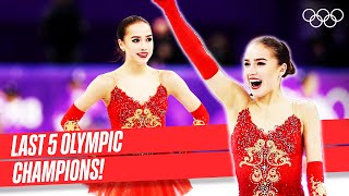 Last 5 womens singles figure skating champions ⛸ [upl. by Akoyin792]