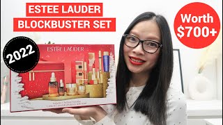 ESTEE LAUDER “THE ULTIMATE BLOCKBUSTER GIFT SET 2022” FULL UNBOXING VALUED AT A700 ESTEELAUDER [upl. by Cliffes]