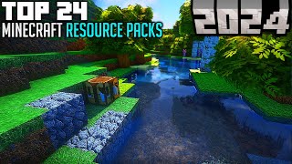 TOP 24 Best Minecraft Texture Packs for 2024 [upl. by Esirec]