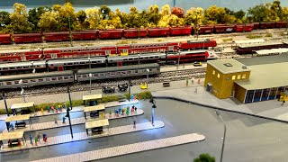 Riesige Spur N Modelleisenbahn Anlage  N Bahn Freunde Worms auf der Faszination Modellbahn 2024 [upl. by Dietsche864]