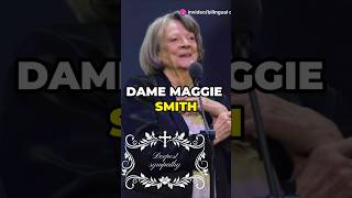 Maggie Smiths INCREDIBLE 70Year Legacy Ends at 89 [upl. by Battista]