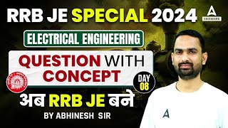 RRB JE 2024  RRB JE Electrical Engineering Question With Concept 8  By Abhinesh Sir [upl. by Athalla]