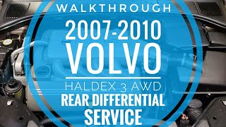 20072010 VOLVO P3 Rear Differential Fluid Change [upl. by Eilarol]