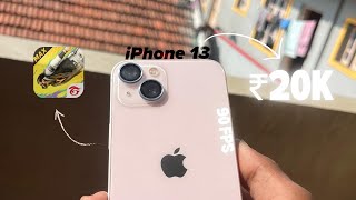 iPhone 13 ₹20000 😯  iPhone 13 Unboxing  iPhone 13 free fire test  iPhone 13 Review in Hindi [upl. by Aydne]