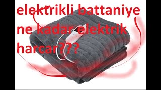 Elektrikli battaniye ne kadar elektrik tüketir [upl. by Cristina]