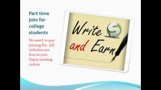 Free Online Part Time Jobs For College Students [upl. by Buatti]