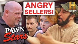 Pawn Stars Deals Gone WRONG Angry Sellers Lose Their Cool Mega Compilation [upl. by Wash]