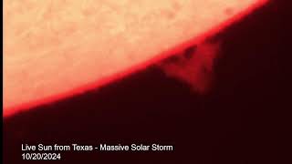 Massive Solar storms Live October 20 2024  live sun solarstorm livestream [upl. by Elocim]