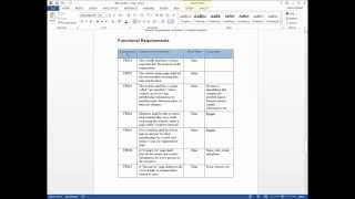 Documenting Functional Requirements [upl. by Atteuqaj93]