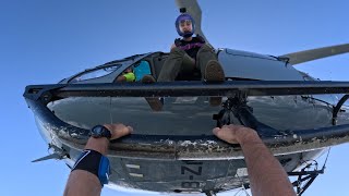 Jumping out of a helicopter over LauterbrunnenSwitzerland [upl. by Nolubez]