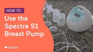 How to Use the Spectra S1 Breast Pump  Babylist [upl. by Ardnuek531]