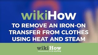 How to Remove an Iron on Transfer from Clothes Using Heat and Steam [upl. by Triplett]