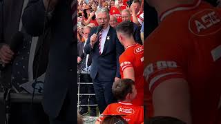 Jarlath Burns Speech Armagh Vs Galway [upl. by Glenine]