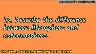 413 Lithosphere vs Asthenosphere  Understanding the Differences [upl. by Ademla927]