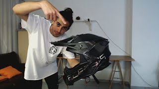 Unboxing Casco Fibra de Carbono  Acerbis Steel Carbon [upl. by Seamus]