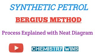 BERGIUS PROCESS  SYNTHETIC PETROLsadhanadhananjaya CHEMISTRY WINS chemistry [upl. by Ji]