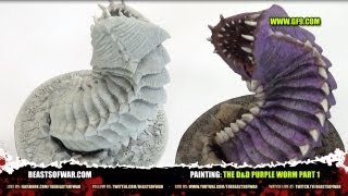 Painting the DampD Purple Worm Part 1 [upl. by Bryon861]