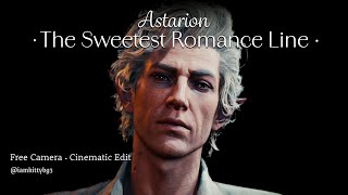 The Sweetest Romance Line w Astarion in Baldurs Gate 3  Cinematic Edit  Free Camera [upl. by Annalee]