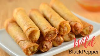 HOW TO MAKE BEEF LUMPIA FILIPINO STYLE SPRING ROLLS  WILD BLACKPEPPER [upl. by Lalise793]