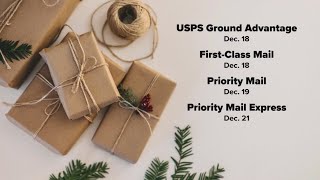 USPS releases holiday shipping deadlines [upl. by Ciri]