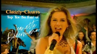 TOP TEN The Best Songs Of Jeanette Biedermann [upl. by Alyakcim]