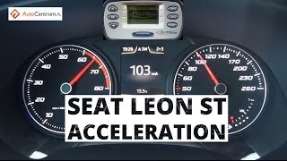 Seat Leon ST FR 18 TSI 180 hp  acceleration 0100 kmh [upl. by Evalyn21]