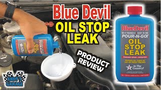 Blue Devil Oil Stop Leak  Product Review Andy’s Garage Episode  274 [upl. by Airamat]