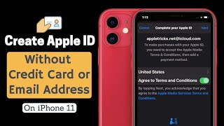 Create New Apple ID Without Credit Card on iPhone 11  Easiest Way to Setup Apple ID [upl. by Kaitlynn]