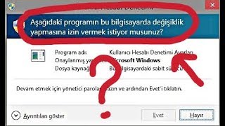 Windows ta Kullanıcı Hesabı Denetimini Kaldırma  Tekno Hero [upl. by Annissa]